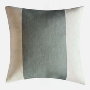 Atlantic Stripe Cushion - Olive
