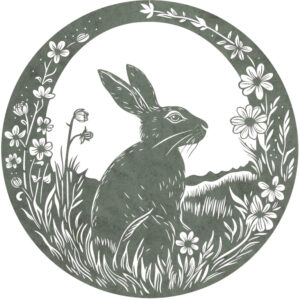 Spring Hare Plaque 