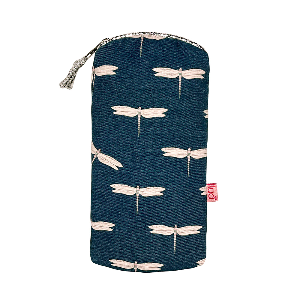 Dragonfly Glasses Case - Deep Teal