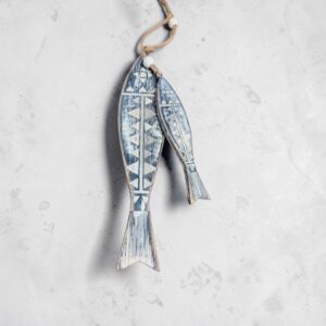 Beaded Geometric Fish Hanger Decoration